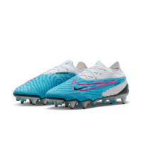 Nike Phantom GX Elite IJzeren-Nop Voetbalschoenen (SG) Anti-Clog Wit Blauw Roze