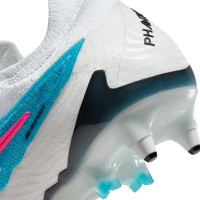 Nike Phantom GX Elite IJzeren-Nop Voetbalschoenen (SG) Anti-Clog Wit Blauw Roze