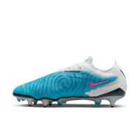 Nike Phantom GX Elite Iron Stud Football Boots (SG) Anti-Clog Blue Pink White