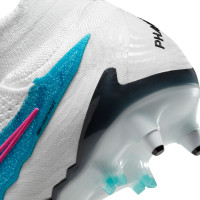 Nike Phantom GX Elite Dynamic Fit Iron Nop Football Shoes (SG) Anti-Clog Blue Pink White