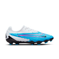 Nike Phantom GX Pro Gras Voetbalschoenen FG Blauw Roze Wit