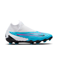 Nike Phantom GX Pro Dynamic Fit Gras Voetbalschoenen (FG) Blauw Roze Wit