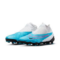 Nike Phantom GX Pro Dynamic Fit Gras Voetbalschoenen (FG) Blauw Roze Wit