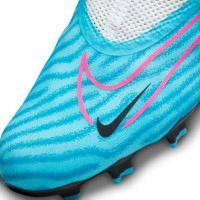 Nike Phantom GX Pro Dynamic Fit Gras Voetbalschoenen (FG) Blauw Roze Wit