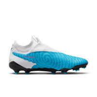 Nike Phantom GX Academy Dynamic Fit Gras / Kunstgras Voetbalschoenen (MG) Blauw Roze Wit