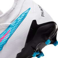 Nike Phantom GX Academy Dynamic Fit Gras / Kunstgras Voetbalschoenen (MG) Blauw Roze Wit