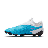 Nike Phantom GX Academy Dynamic Fit Gras / Kunstgras Voetbalschoenen (MG) Blauw Roze Wit