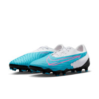 Nike Phantom GX Academy Gras / Kunstgras Voetbalschoenen (MG) Blauw Roze Wit