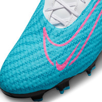 Nike Phantom GX Academy Gras / Kunstgras Voetbalschoenen (MG) Blauw Roze Wit