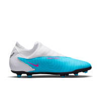 Nike Phantom GX Club Dynamic Fit Gras / Kunstgras Voetbalschoenen (MG) Blauw Roze Wit