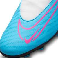 Nike Phantom GX Club Dynamic Fit Gras / Kunstgras Voetbalschoenen (MG) Blauw Roze Wit