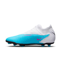 Nike Phantom GX Club Dynamic Fit Grass/Artificial Grass Football Shoes (MG) Blue Pink White