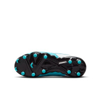 Nike Phantom GX Academy Dynamic Fit Gras / Kunstgras Voetbalschoenen (MG) Kids Blauw Roze Wit