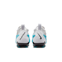 Nike Phantom GX Academy Dynamic Fit Gras / Kunstgras Voetbalschoenen (MG) Kids Blauw Roze Wit