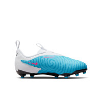 Nike Phantom GX Academy Grass/Artificial Grass Football Shoes (MG) Kids Blue Pink White Blue