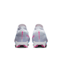 Nike Zoom Mercurial Vapor 15 Pro Grass Football Shoes (FG) White Blue Pink
