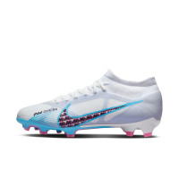 Nike Zoom Mercurial Vapor 15 Pro Gras Voetbalschoenen (FG) Wit Blauw Roze
