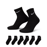 Nike Everyday Cushioned Sports Socks Mid-Calf 6-Pack Black White