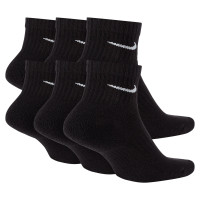 Nike Everyday Cushioned Sports Socks Mid-Calf 6-Pack Black White