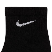 Nike Everyday Ankle Sports Socks Cushioned 6-Pack Black White