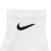 Nike Everyday Ankle Sports Socks Cushioned 6-Pack White Black