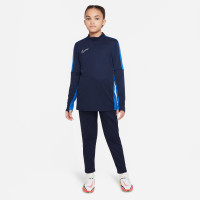Nike Dri-FIT Academy 23 1/4-Zip Trainingstrui Kids Donkerblauw Blauw Wit