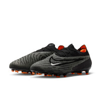 Nike Phantom GX Elite Gras Voetbalschoenen (FG) Zwart Grijs Wit Oranje