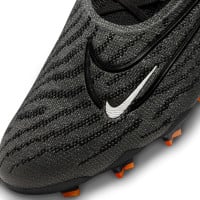 Nike Phantom GX Elite Gras Voetbalschoenen (FG) Zwart Grijs Wit Oranje