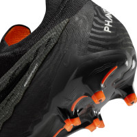 Nike Phantom GX Elite Gras Voetbalschoenen (FG) Zwart Grijs Wit Oranje