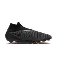 Nike Phantom GX Elite Dynamic Fit Gras Voetbalschoenen (FG) Zwart Wit Donkergrijs