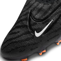 Nike Phantom GX Elite Dynamic Fit Gras Voetbalschoenen (FG) Zwart Wit Donkergrijs