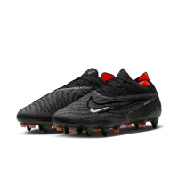 Nike Phantom GX Elite IJzeren-Nop Voetbalschoenen (SG) Anti-Clog Zwart Wit Donkergrijs