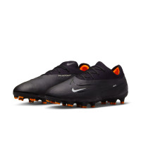 Nike Phantom GX Pro Gras Voetbalschoenen (FG) Zwart Wit Donkergrijs