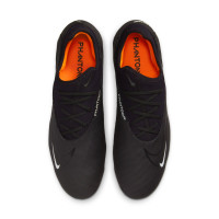 Nike Phantom GX Pro Gras Voetbalschoenen (FG) Zwart Wit Donkergrijs