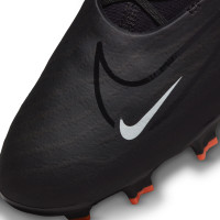 Nike Phantom GX Pro Gras Voetbalschoenen (FG) Zwart Wit Donkergrijs