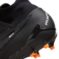 Nike Phantom GX Pro Dynamic Fit Gras Voetbalschoenen (FG) Zwart Wit Donkergrijs