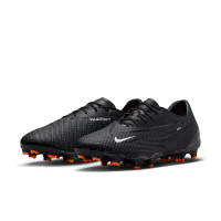 Nike Phantom GX Academy Gras / Kunstgras Voetbalschoenen (MG) Zwart Wit Donkergrijs