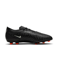 Nike Phantom Club GX Grass/Artificial Grass Football Shoes (MG) Black Grey White Orange