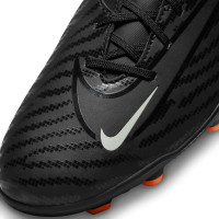 Nike Phantom Club GX Grass/Artificial Grass Football Shoes (MG) Black Grey White Orange