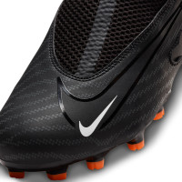 Nike Phantom GX Academy Dynamic Fit Gras / Kunstgras Voetbalschoenen (MG) Kids Zwart Wit Donkergrijs