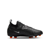 Nike Phantom GX Club Dynamic Fit Gras / Kunstgras Voetbalschoenen (MG) Kids Zwart Wit Donkergrijs