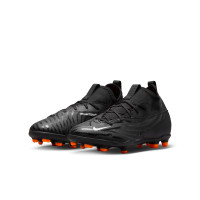 Nike Phantom GX Club Dynamic Fit Gras / Kunstgras Voetbalschoenen (MG) Kids Zwart Wit Donkergrijs