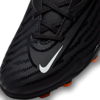 Nike Phantom GX Club Grass/Artificial Grass Football Shoes (MG) Kids Black White Dark Grey