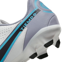 Nike Tiempo Legend 9 Academy Grass/ Artificial Grass Football Shoes (MG) White Black Blue Hot Pink