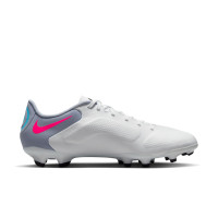 Nike Tiempo Legend 9 Academy Gras / Kunstgras Voetbalschoenen (MG) Wit Zwart Blauw Felroze