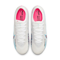 Nike Zoom Mercurial Vapor 15 Elite Iron-Nop Football Shoes (SG) Anti-Clog White Blue Pink