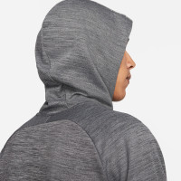 Nike Dri-Fit Academy Hoodie Donkergrijs Zwart Wit