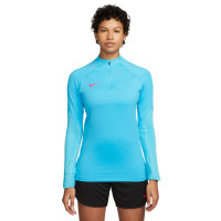 Nike Strike 23 Dri-Fit Tracksuit 1/4-Zip Women's Light Blue Black Pink