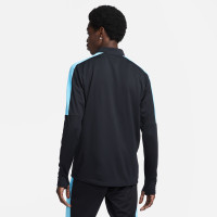 Nike Academy 23 1/4-Zip Trainingstrui Zwart Lichtblauw Wit