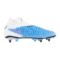 Nike Phantom GX Elite Dynamic Fit IJzeren-Nop Voetbalschoenen (SG) Pro Player Wit Felblauw Felroze